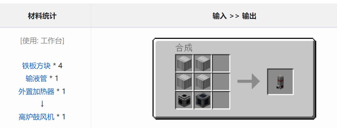 我的世界高炉鼓风机怎么用