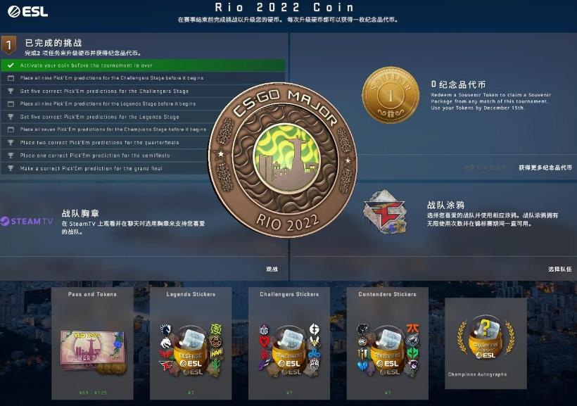 CSGO过期的纪念品代币还能用吗