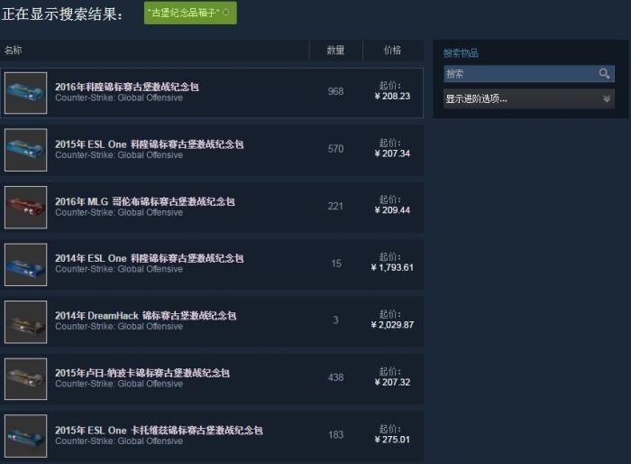 csgo古堡纪念品箱子能获得什么